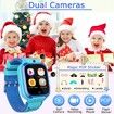 Kids Smart Watch for Boys Toys for 3-10 Year Old,1.44" HD Touch Screen,14 Puzzle Games,Dual Camera Video Recording Pedometer(Blue)