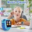 Kids Smart Watch for Boys Toys for 3-10 Year Old,1.44" HD Touch Screen,14 Puzzle Games,Dual Camera Video Recording Pedometer(Blue)