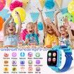 Kids Smart Watch for Boys Toys for 3-10 Year Old,1.44" HD Touch Screen,14 Puzzle Games,Dual Camera Video Recording Pedometer(Blue)