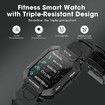 Smart Watches for Men,1.71Inch Smartwatch for Android and iPhone,5ATM Fitness Tracker with Blood Pressure,Heart Rate,Blood Oxygen Monitor,Tactical Watch (Black)