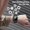 Smart Watches for Men,1.71Inch Smartwatch for Android and iPhone,5ATM Fitness Tracker with Blood Pressure,Heart Rate,Blood Oxygen Monitor,Tactical Watch (Black)