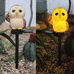 4pcs 4 shapes Solar Powered LED Lights Garden Owl Lawn Lamps Waterproof  Unique Christmas Lights Outdoor Solar Lamps