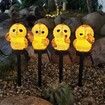 4pcs 4 shapes Solar Powered LED Lights Garden Owl Lawn Lamps Waterproof  Unique Christmas Lights Outdoor Solar Lamps