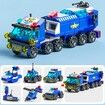 147 Pcs 6 in 1 City DIY Fighter Plane Destroyer Fighter Vehicles Warcraft Bricks Building Kits Educational Toys for Kids Aged 6+