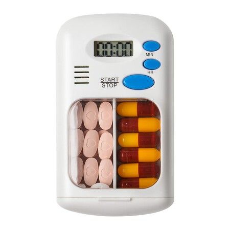 Automatic Pill Reminder Box, Portable Travel Mini Cute Medicine Reminder