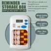 Automatic Pill Reminder Box, Portable Travel Mini Cute Medicine Reminder