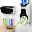 Dust-Proof Toothpaste Dispenser Toothpaste Squeezer Kit (Black)