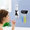 Dust-Proof Toothpaste Dispenser Toothpaste Squeezer Kit (Black)