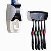 Dust-Proof Toothpaste Dispenser Toothpaste Squeezer Kit (Black)