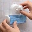 Toothbrush Holder with Magic Annularity Suction Cup Wall Mounted 5 Toothbrush Storage Set