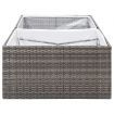 Garden Planter Grey 157x80x40 cm Poly Rattan