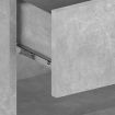Wall-mounted Bedside Cabinet Concrete Grey