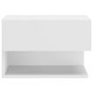 Wall-mounted Bedside Cabinet High Gloss White