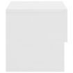 Wall-mounted Bedside Cabinet High Gloss White