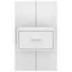 Wall-mounted Bedside Cabinets 2 pcs White