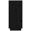 Sideboard Black 110x34x75 cm Solid Wood Pine