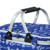 Alfresco Picnic Basket Folding Bag Hamper Food Insulated Cover Storage