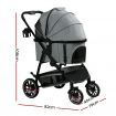 i.Pet Pet Stroller Dog Pram Large Cat Carrier Travel Pushchair 4 Wheels Foldable