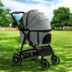 i.Pet Pet Stroller Dog Pram Large Cat Carrier Travel Pushchair 4 Wheels Foldable