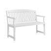 Gardeon Outdoor Garden Bench Wooden 2 Seater Lounge Chair Patio Furniture White