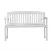 Gardeon Outdoor Garden Bench Wooden 2 Seater Lounge Chair Patio Furniture White