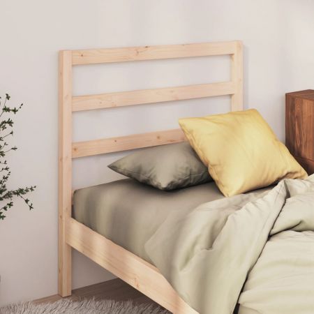 Bed Headboard 96x4x100 cm Solid Wood Pine