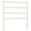 Bed Headboard White 96x4x100 cm Solid Wood Pine