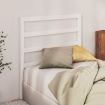 Bed Headboard White 96x4x100 cm Solid Wood Pine