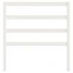 Bed Headboard White 96x4x100 cm Solid Wood Pine