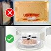 Food Microwave Splatter Cover 11 12 Clear Microwave Plate Lid with Steam Vents BPA Free