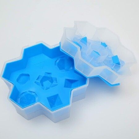 Dice Ice Mold, Easy-Release Silicone and Flexible Silicone 7-Ice Cube Tray