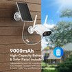 Solar Home Security Camera System House Wireless CCTV IP WiFi Outdoor Indoor 3MP 2K Night Vision AI Motion Detection 2-Way Audio