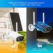 Solar Home Security Camera System House Wireless CCTV IP WiFi Outdoor Indoor 3MP 2K Night Vision AI Motion Detection 2-Way Audio