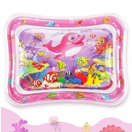 Inflatable Mat, Baby Water Play Mat, Fun Activity Center for Baby Stimulation, Sensory Growth and Development