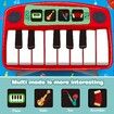 2 in 1 Baby Musical, Piano Keyboard and Drum for Toddlers, Early Education, Portable Tactile Musical Play Mat