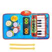 2 in 1 Baby Musical, Piano Keyboard and Drum for Toddlers, Early Education, Portable Tactile Musical Play Mat