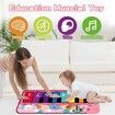 Kids Piano Mat, Music Keyboard Play Mat with 5 Animal Sounds, Electronic Touch Musical Mat, Early Education Learning Toy