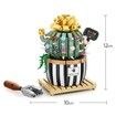 721 Pcs Mini Bulbous Cactus Bonsai Building Blocks Set DIY Decoration Artificial Flowers Bouquet Plant Building Bricks Toy