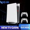 2 Wireless Controllers Video Game Console 4K Retro Game Box Built-in 15000+ Free Games for PS1/FC/GBA Arcade Gaming WITH Speaker