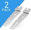 2Pack Undercounter Dishwasher Bracket Replacement - Whirlpool - Compatible - Compare to 8269145/WP8269145 - Replacement Dishwasher Upper Mounting Bracket