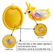 Deer Baby Water Mat, Baby Toys Inflatable Play Mat with Water Cushion, Fun Play Center for Early Development Activities for Newborns