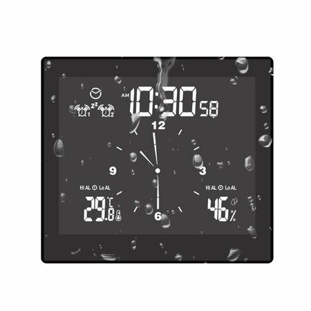 Bathroom Clock Multifunctional Innovative WaterProof Alarm Clock