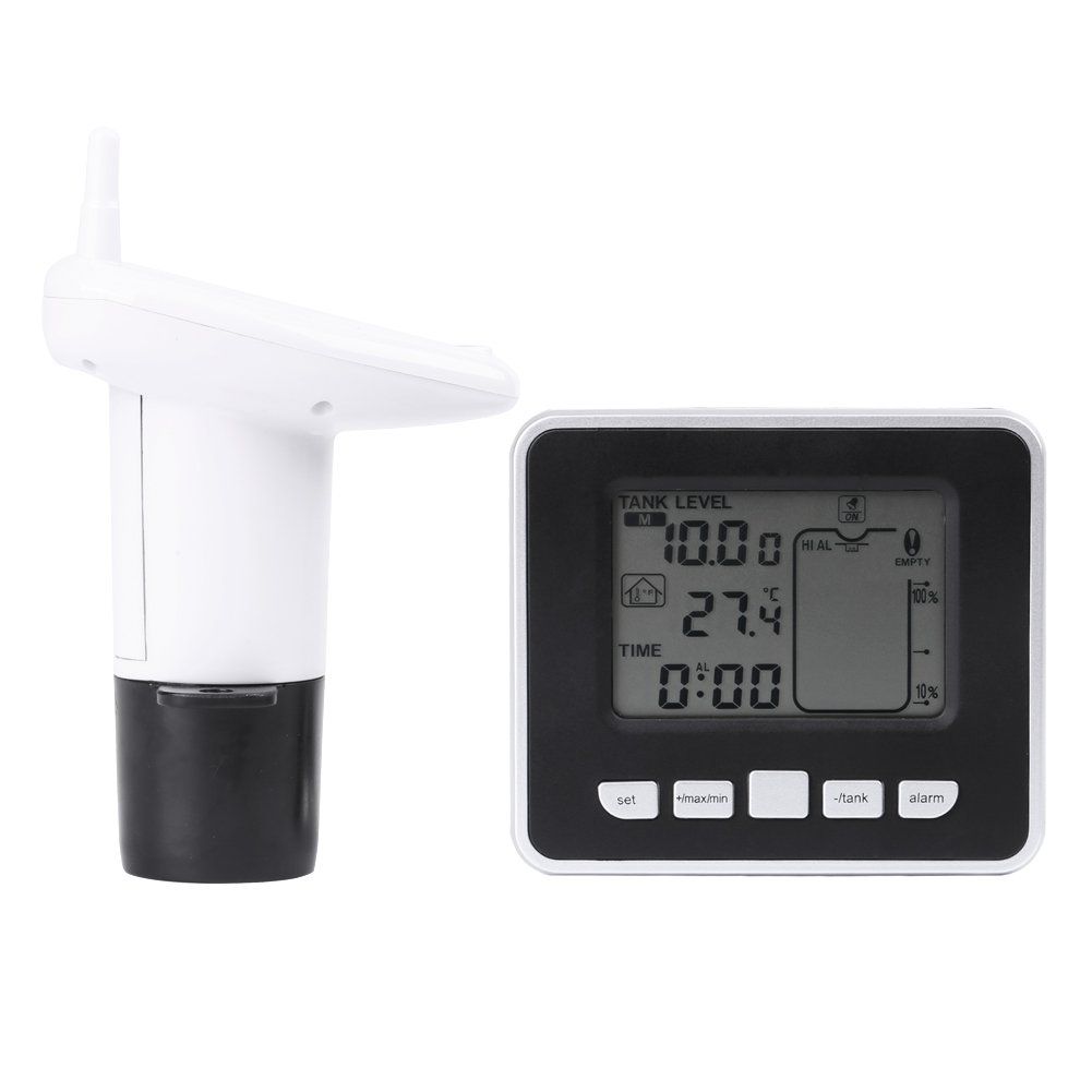 Liquid Level Sensor, Wireless Ultrasonic Tank Liquid Depth Level Meter