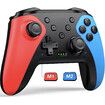 Wireless Switch Controller for Nintendo Switch/Lite/OLED Controller,Switch Controller with a Mouse Touch Feeling on Back Buttons, Extra Switch Pro Controller with Wake-up,Programmable,Turbo Function