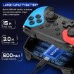 Wireless Switch Controller for Nintendo Switch/Lite/OLED Controller,Switch Controller with a Mouse Touch Feeling on Back Buttons, Extra Switch Pro Controller with Wake-up,Programmable,Turbo Function