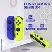 Joycon Controller Compatible with Switch,Wireless Replacement for Switch Joycons,Left and Right Switch Joycon Controller Support Wake-up/Dual Vibration Function/Motion Control (Blue and Yellow)