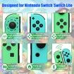 Joy con Controller, Compatible with the Switch/Lite/OLED, Switch Joycon Alternatives for Switch Controllers,the Wireless L/R Joy cons Support Wake-up Function and 6-Axis Gyroscope (Green and Blue)