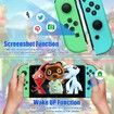 Joy con Controller, Compatible with the Switch/Lite/OLED, Switch Joycon Alternatives for Switch Controllers,the Wireless L/R Joy cons Support Wake-up Function and 6-Axis Gyroscope (Green and Blue)