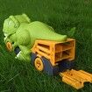 Dinosaur Excavator Engineering Vehicle Model Toy With 6 Alloy Car And 1 Map