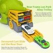 Dinosaur Excavator Engineering Vehicle Model Toy With 6 Alloy Car And 1 Map